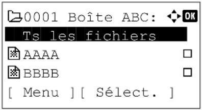 KYOCERA FS-4300DN/KL3 - Appuyez sur [Sélect.] ([Sélection de droite]). - 1