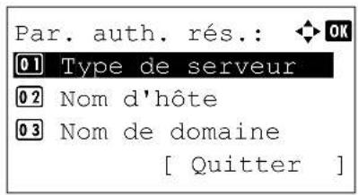 KYOCERA FS-4300DN/KL3 - Par. auth. rés. (Paramètre d'authentication réseau) - 2