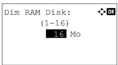 KYOCERA FS-4300DN/KL3 - Dim RAM Disk (Définition de la taille du disque RAM) - 1