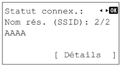 KYOCERA FS-4300DN/KL3 - Statut connex. (Vérifier le statut de connexion du réseau sans fil) - 2