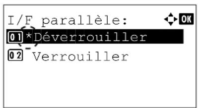 KYOCERA FS-4300DN/KL3 - I/F parallèle (paramètre de l'interface parallèle) - 1