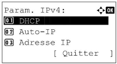 KYOCERA FS-4300DN/KL3 - Param. IPv4 (paramètres TCP/IP IPv4) - 1