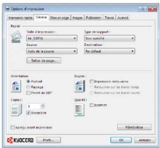 KYOCERA FS-4300DN/KL3 - Impression à partir des applications - 2