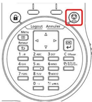 KYOCERA FS-4300DN/KL3 - Annulation d'un travail d'impression - 1