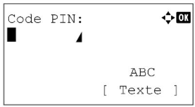 KYOCERA FS-4300DN/KL3 - PIN (terminal) (Connexion à l'aide d'un code PIN (pour le point d'accès)) - 1