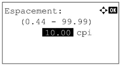 KYOCERA FS-4300DN/KL3 - Espacement caractère - 2