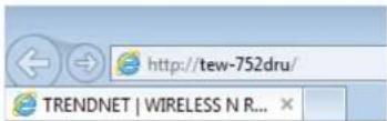 TRENDNET TEW-752DRU - Access your router management page - 1