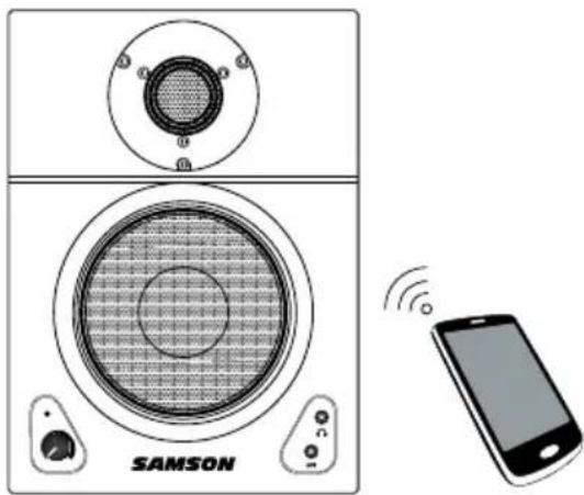 SAMSON MediaOne BT3 - Mit einem Bluetooth ^® Gerät verbinden - 1