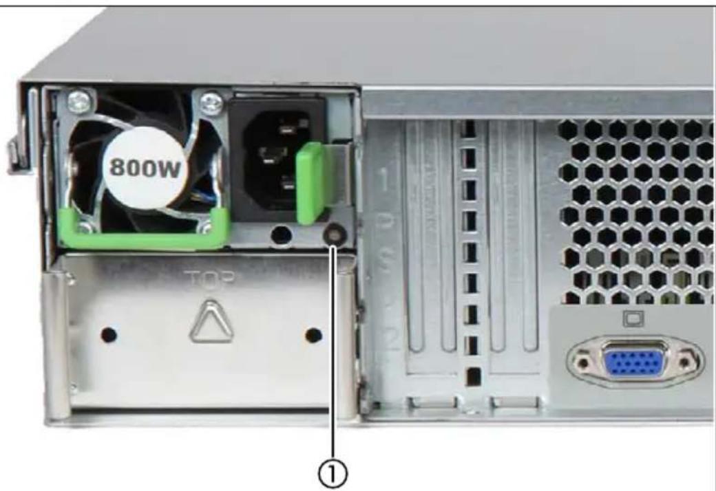 FUJITSU Primergy RX2520 M1 - Voyants sur le module d'alimentation hot-plug - 1