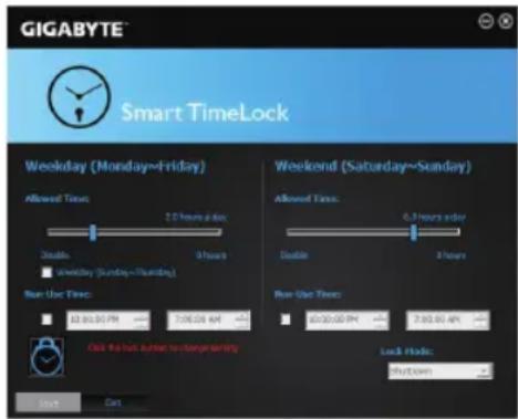 GIGABYTE GA-Z97X-UD5H - L'interface de Smart TimeLock - 1