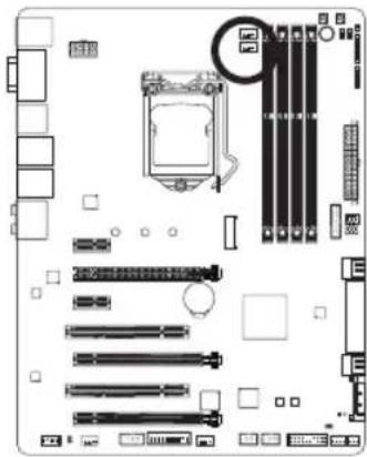 GIGABYTE GA-Z97X-UD5H - 6) CPU\_OPT (Embase de ventilateur de refroidissement à eau du processeur) - 1