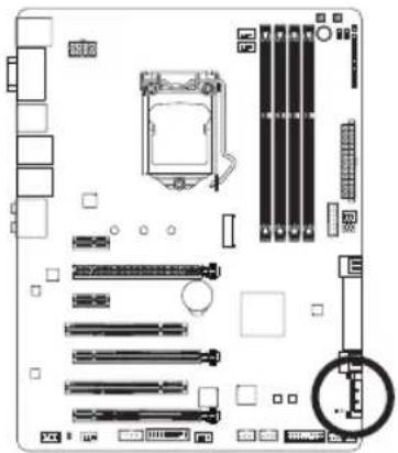 GIGABYTE GA-Z97X-UD5H - 3) ATX4P (Connecteur d'alimentation PCIe) ① - 1