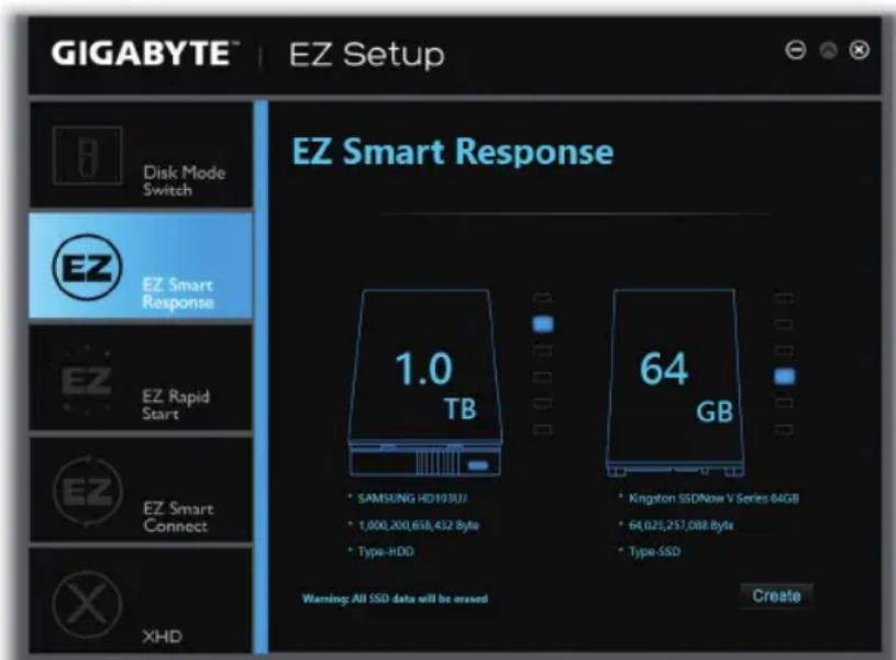 GIGABYTE GA-Z97X-UD5H - Utilisation d'EZ Smart Response - 1