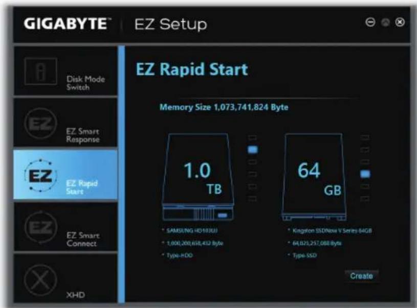 GIGABYTE GA-Z97X-UD5H - Utilisation d'EZ Rapid Start - 1