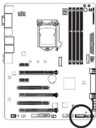 GIGABYTE GA-Z97X-UD5H - 11) F\_PANEL (Connecteur du Panneau Avant) - 1