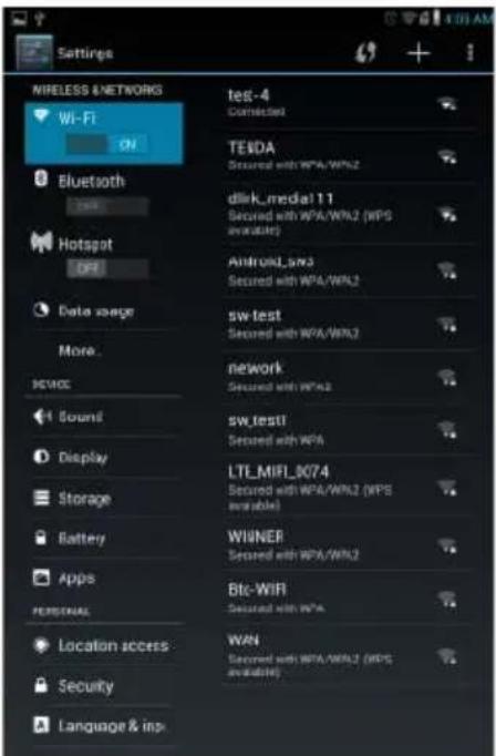 DELL Venue 7 - Vous connecter à un réseau Wi-Fi - 3