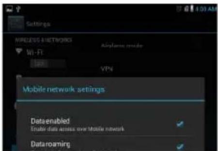 DELL Venue 7 - Pour activer manuellement un réseau mobile haut débit : - 1
