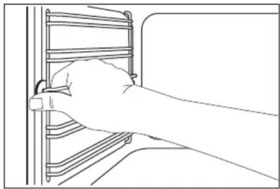 ELECTROLUX EOB43400OX - Lentynų atramų išėmimas - 1
