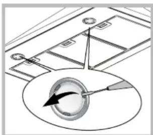 Technical diagram showing a mechanical assembly with a central circular component and surrounding components (no text or labels)