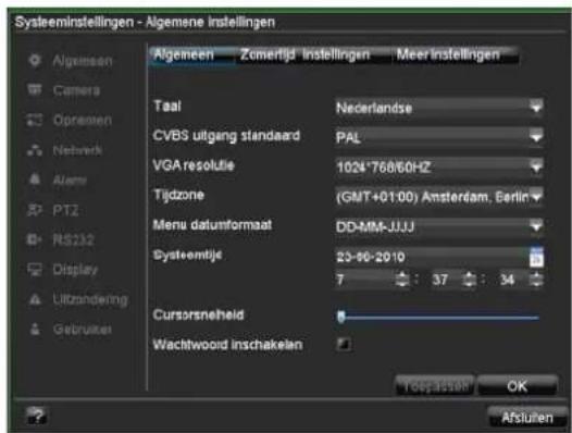 ABUS TVVR41110 - Algemene instellingen - 1