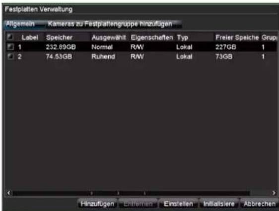 ABUS TVVR41110 - Festplattenverwaltung - 1