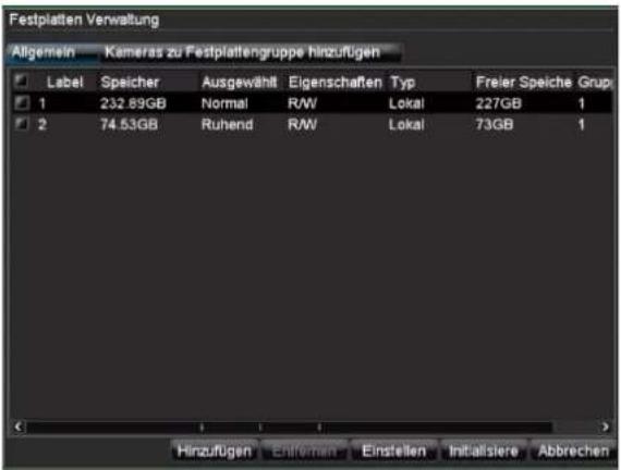 ABUS TVVR41110 - Festplatte initialisieren - 1