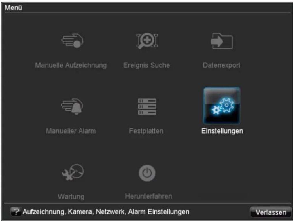 ABUS TVVR41110 - Menü-Übersicht - 1