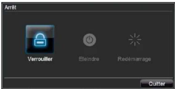 ABUS TVVR41110 - Arrêter, verrouiller, redémarrer l'appareil - 1