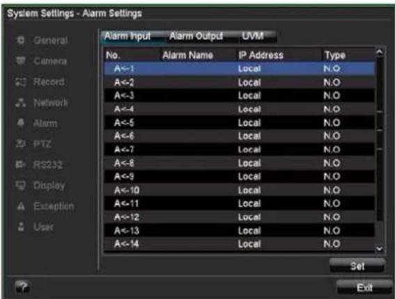 ABUS TVVR41110 - Alarm overview - 1