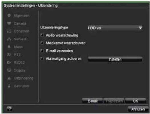 ABUS TVVR41110 - Instellingen: Uitzondering - 1