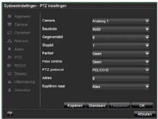 ABUS TVVR41110 - PTZ instellingen - 1