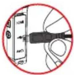 Close-up of a cable connector inserted into a device, showing wiring and cable (no text or symbols visible)