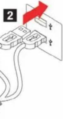 Apricorn A25-PL256-500 - Connecting the Aegis Padlock with USB Y-Cable - 1