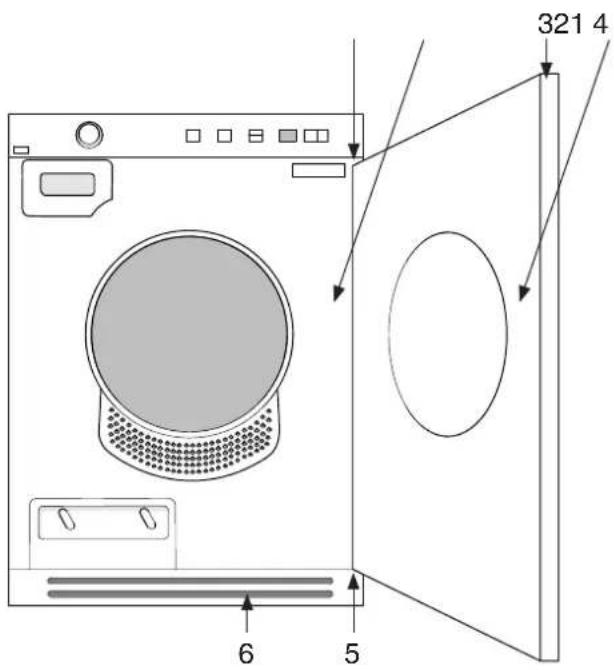 ASKO T754C - Door hanging - 1