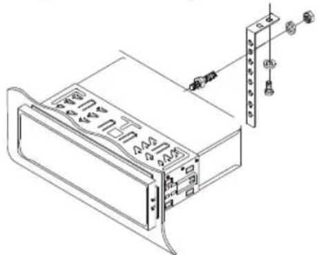 Technical line drawing of a server rack with connectors and a vertical panel (no text or symbols)