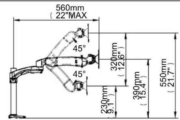 B-Tech BT7383 - PRODUCT DIMENSIONS - 1
