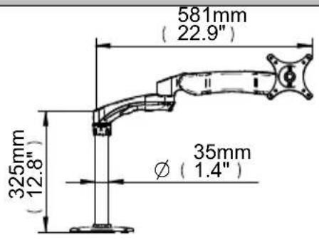 B-Tech BT7383 - PRODUCT DIMENSIONS - 2