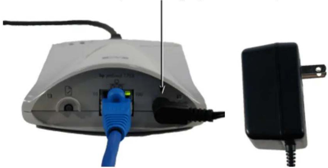 HP Jetdirect 175x - Steps to install the print server hardware - 3