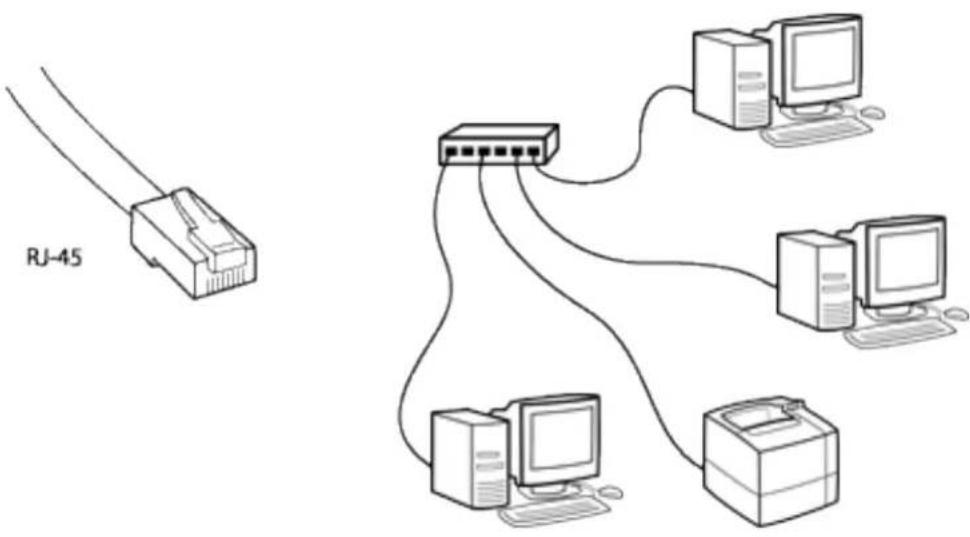 HP Jetdirect 175x - Wiring: twisted-pair - 1