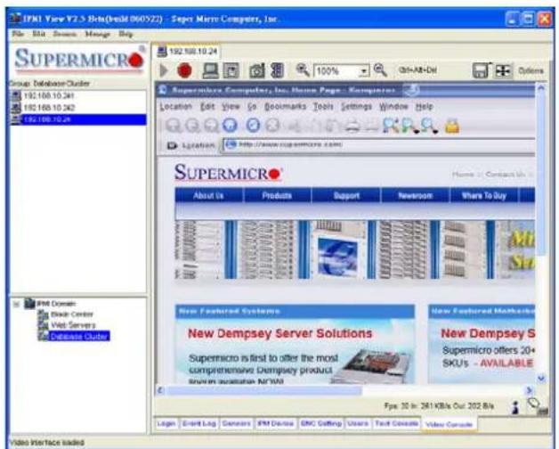 Supermicro IPMI 2.0 Card - Video Console Redirection (KVM over IP) - 4