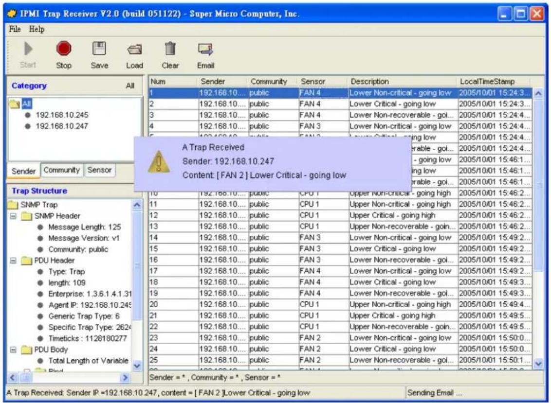 Supermicro IPMI 2.0 Card - - Receiving a Trap - 1
