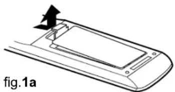 BUSH BTVD91216B - To Change the Remote Control Batteries - 1