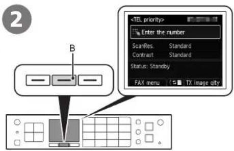Enter the number ScanRes Standard Contrast Standard Status: Standby FAX menu TX image olty