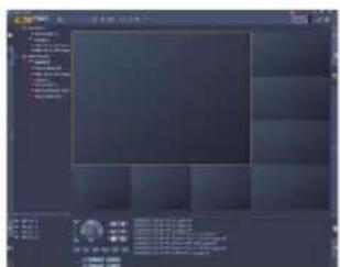 Screenshot of a software interface with Chinese text labels and a dark preview pane showing a grid of document thumbnails.