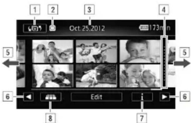 CANON Vixia HF M52 - Look for the scene you want to play back. - 1