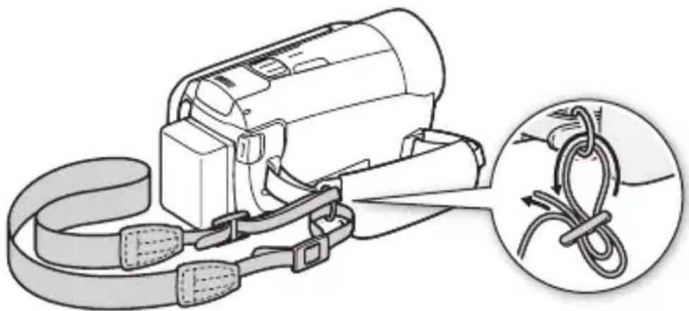 CANON Vixia HF M52 - To attach an optional shoulder strap - 1