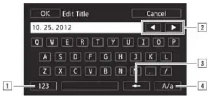 CANON Vixia HF M52 - Changing a Story's Title - 4