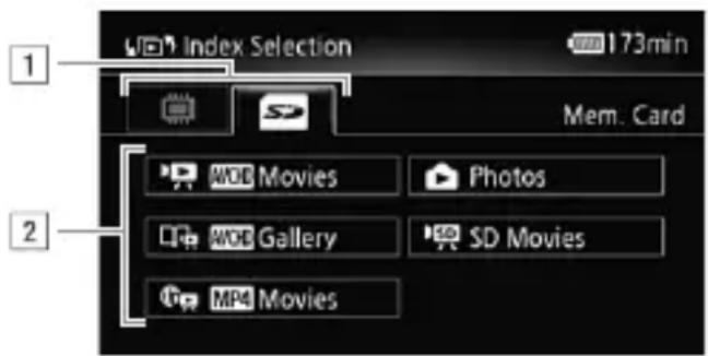 CANON Vixia HF M52 - Touch [▶]. - 1