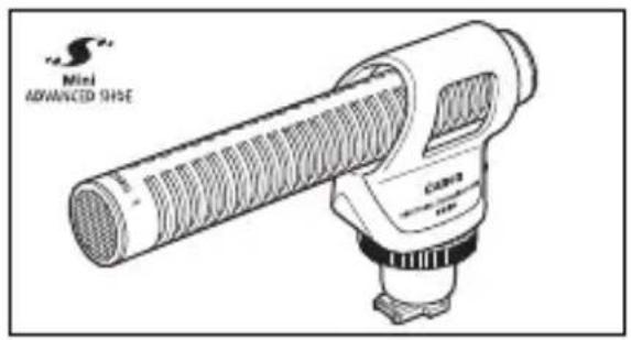 CANON Vixia HF M52 - ① 5 DM-100 Directional Stereo Microphone - 1