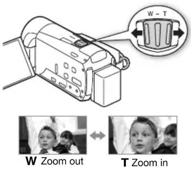 CANON Vixia HF M52 - Using the Zoom Lever - 1